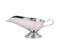 Tosuny Plat de Service à Sauce en Acier Inoxydable |Saucière avec Poignée pour Vinaigrette, Sirops, Condiments, Restaurants, Fêtes (16 onces)