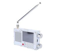 Tosuny Radio Pleine Bande Haute sensibilité, Récepteur AM/FM/SW Portable avec Tuner, écran LCD 2,8 Pouces, Support RDS et Batterie 5000 MAh pour Utilisation en Extérieur et d'urgence (White)