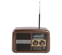 Tosuny Radio Portable, AM FM SW Retro Radio avec Une Longue Antenne Rétractable et Un Support de Carte USB TF, pour Un ca deau de Décoration Extérieure de Camping à Domicile (Rouge)