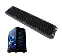 Tosuny Refroidisseur de Refroidissement par Eau pour radiateur d'ordinateur, Accessoire Informatique Radiateur TW-480mm en cuivre à 14 Tubes pour la stabilité du processeur.