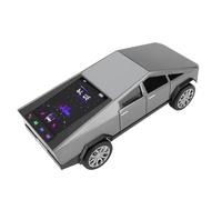 Tosuny Réplique de Haut-Parleur Bluetooth pour Camionnette, Haut-Parleur Portable sans Fil avec écran D'affichage, Son HD, Appairage TWS, Radio FM, Lumière de Fête LED, Micro intégré, (Grey)