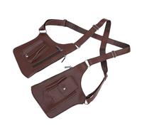Tosuny Sac à Double épaule sous Les Bras, Portefeuille Antivol sous Les Bras, Pochette de sécurité avec Deux Poches pour Hommes et Femmes, Sac à Bandoulière dissimulé Réglable pour Les Voyages