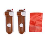 Tosuny Serrure à Levier de Porte à Double Bouton |Serrure à Poignée Adhésive à l'épreuve des Enfants, sans Perçage, pour la sécurité de la Chambre à Coucher (BROWN)