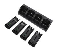 Tosuny Station de Chargement 4 en 1 pour Télécommande W II et W II U, Station de Chargement à Distance avec 4 Batteries Rechargeables de 2 800 MAh et Câble de (télécommandes (Black)