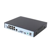 Tosuny Système de sécurité PoE NVR 8 Canaux, Enregistreur Vidéo Réseau 4K H.265+ avec PoeSwitch 8 Ports, sans Disque Dur, Enregistreur Vidéo Réseau 1080P pour la Surveillance Domestique (Prise UE)