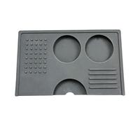Tosuny Tapis de Bourrage de café à Double Fente |Tapis Résistant à la Chaleur en Silicone de qualité Alimentaire pour le Bureau à Domicile de Machine à café (GREY)