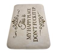 Tosuny Tapis de Sol Amusant Antidérapant Absorbant d'eau Vintage Beige | Tapis de boue rétro, couverture de sol de bienvenue originale, décor de porche extérieur intérieur, terre de diatomées