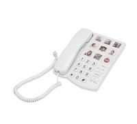 Tosuny Téléphone à Grosses Touches pour Personnes âgées, Téléphone Fixe Filaire avec Numérotation à 9 Touches, Volume Réglable et Fonction SOS, pour Malvoyants et Personnes âgées