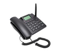 Tosuny Téléphone sans Fil GSM 2G, Téléphone Fixe de Bureau Double SIM avec écran 2,4 Pouces, Radio FM, Réveil, Appels Mains Libres, pour Centre D'appels à Domicile et Hôtel