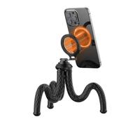 Tosuny Tripod de Téléphone Flexible Magnétique, Support de Trépied Pliable Portable avec Interface de 1/4 de Pouce, Compatible avec Les Smartphones ou Les Caméras de Sport avec Panneau