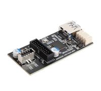 Tosuny USB3.2 Adaptateur Gen1 Avant Gen1 à Tape E + 19pin, USB3.2 19 Broches à Type E + 19 Broches Carte D'extension, Carte D'extension du Panneau Avant USB