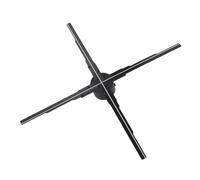 Tosuny Ventilateur Holographique 3D de 20,5 Pouces, 614 Perles LED HD, Résolution 2000 X 1228, Télécommande WiFi, Angle de luminosité Réglable, avec Bibliothèque Vidéo 3D Gratuite, pour (Prise UE)