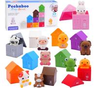 TOSUTO Montessori Jouet Bebe 2 3 Ans,Montessori Jouet éducatif pour bébé 1,2,3 Ans,Jouets de Tri d'animaux de la Ferme Montessoris en Silicone-Jeu Sensoriel Éducatif Bébé 1 2 3 Ans
