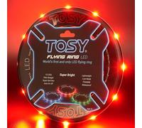 TOSY Anneau Volant 12 LED, Lumineux, Mode Perdu, allumage Automatique, sûr et Doux, étanche, Frisbee léger, Cadeau d'anniversaire, de Camping pour garçon/Fille/Enfant