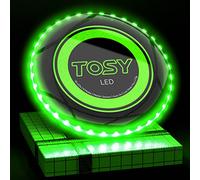 TOSY Disque Volant 16 Millions de Couleurs RVB, Lumineux, Modes Intelligents, Auto on/Off, Rechargeable, Anniversaire, Cadeau de Noël pour Hommes/Garçons/Adolescents/Enfants, Frisbee 175g