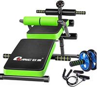 TÔt Everyday Home Pliable Sit Up Bench Board Slant Board Pro AB, Exercice Abdominal D’entraînement Réglable Planche De Banc Multifonction, Green