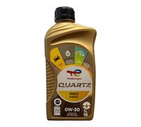 Total 1 Litre Huile de Moteur 0W30 C2 quartz Ineo First pour Peugeot Et Citroen
