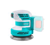 TOTAL - 20V Battery Powered Electric Sander P20S | Cordless | 125mm Sanding Diameter | Oscillating Speed 10000 rpm | Ideal for Polishing Wood & Metal