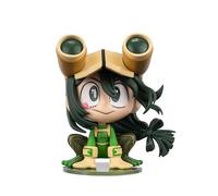 Total Anime Tsuyu Asui (Kawaii) Mini figurine articulée à l'échelle de 10,2 cm avec base d'affichage