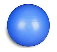 Total Body Balance Ball (55, 65, 75, 85, 95 cm) Gros ballon pour yoga, pilates, gym à la maison, fitness, grossesse, musculation, gymnastique, bleu, 75 cm
