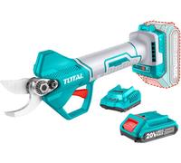 TOTAL Cisaille de jardin, AC, Brushless, 20 V Li-ion, 2000 mAh, industriel, 1 batterie et chargeur TSSLI202581