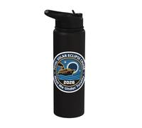 Total de l'éclipse solaire 2026 août 12 août Croisière d'astronomie Totalité Stainless Steel Insulated Water Bottle