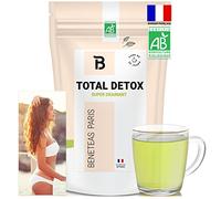 TOTAL DETOX - Thé Detox Minceur bio - Tisane Détox - The vert drainant ventre plat au Matcha slim - Infusion cure 30J - BIO