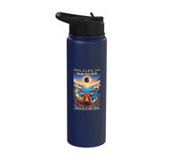 Total Eclipse 12 8 2026 Espagne Astronomie Voyage pour Hommes Femmes Stainless Steel Insulated Water Bottle