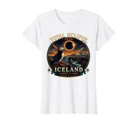 Total Eclipse 2026 Mer Espagne Islande 12 août 2026 T-Shirt Graphique avec Valeur