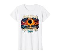 Total Eclipse 2026 Mer Espagne Islande T-Shirt Graphique avec Valeur