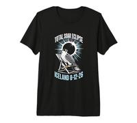 Total Eclipse Solaire 12 août 2026 Islande T-Shirt Haut de Gamme