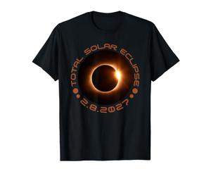 Total Eclipse Solaire 2.8.2027 Espagne Maroc Égypte T-Shirt