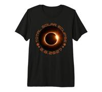 Total Eclipse Solaire 2.8.2027 Espagne Maroc Égypte T-Shirt Haut de Gamme