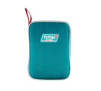 Total - Jeu de 9 Outils dans Étui en Toile - Mètre Ruban, Tournevis, Clé Ajustable, Pinces, Cutter et Mini Marteau - Kit d’Outils Parfait pour la Maison, la Voiture ou des Projets