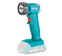 TOTAL - Lampe torche haute puissance | A 20 V | Capacité de 150 lumens | Réglable jusqu'à 90 ° | Idéal pour les ateliers, les entrepôts, le camping et l'alpinisme