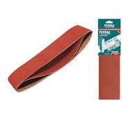 TOTAL - Lot de 2 bandes abrasives, dimensions 100 x 610 mm, 2 unités P120, compatible avec TBS12001, Mod.TAC75