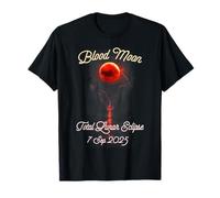 Total Lunar Eclipse in Paris, France: Blood Moon 7 Sep 2025 T-Shirt