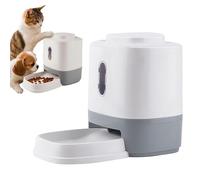 Total Machine Cat Distributeur d'alimentation automatique et de boisson d'eau dans le set pour petits animaux, bol pour chien, mangeoire pour animaux avec minuteur, fonction d'enregistrement sonore