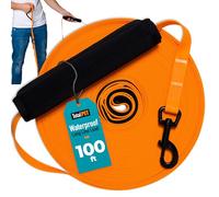 Total Pet Laisse de dressage pour chiens, longue ligne imperméable pour rappel et dressage d'obéissance - Laisse extra longue pour chien - Convient à toutes les tailles de chiens (20 m, clip standard)