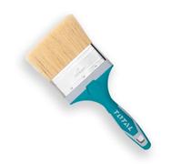 TOTAL - Pinceaux Plats pour Peinture à l’Huile - Poils Résistants - Manche en Plastique - Différentes Tailles pour Précision et Couverture - Usage Professionnel et Bricolage