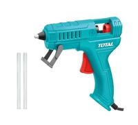 TOTAL - Pistolet à Colle - 100W - Capacité 5-8 gr/min - Idéal pour Bricolage et Réparations - Inclut 2 Bâtons de Colle Chaude - 47,8 x 27,5 x 26,7 cm - Bleu