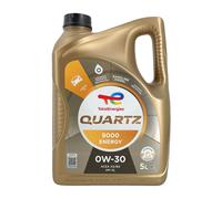 Total Quartz 9000 Énergie 0W-30 5 Litres Huile Moteur VW 50200/50500, MB 229.5