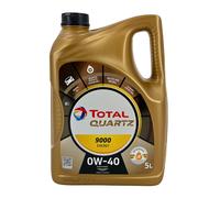 TOTAL Quartz 9000 Énergie SAE 0W-40 Huile Moteur MB 229.5, VW 502 00, 5 Litres