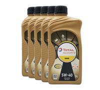 TOTAL Quartz 9000 SAE 5W-40 Huile Moteur MB 229.5 RN0700 VW 505 00, 5x1 Litre