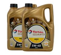 Total quartz Ineo C3 SAE 5W-40 Huile De Moteur MB 229.51 VW 505 00, 2x5 Litre