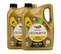 Total quartz Ineo Efficacité SAE 0W-30 Huile BMW Longlife-19FE, 2x5 Litre