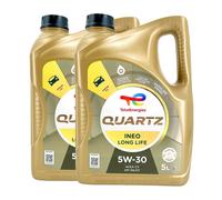 Total quartz Ineo Longue Vie SAE 5W-30 Huile MB 229.51, BMW LL-04, 2x5 Litre