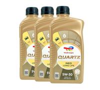 Total quartz Ineo Longue Vie SAE 5W-30 Huile MB 229.51, BMW LL-04, 3x1 Litre