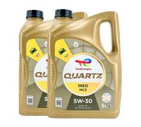 TOTAL Quartz Ineo MC3 SAE 5W-30 Huile Moteur BMW LL-04, MB 229.52, 2x5 Litres