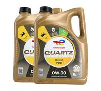 TOTAL Quartz Ineo Pro 0W-30 Huile Moteur Semi-Synthèse, 2x5 L